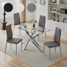Dining Table and 4 Chairs Set