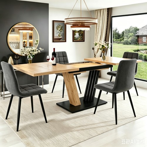 Extendable dining table - table, 4