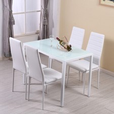 4 Seater Glass Dining Table