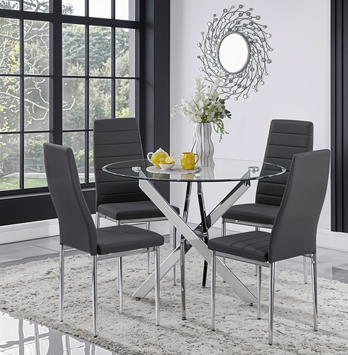 100cm round glass - glass, 4